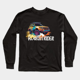 Off road Rough rider, off road adventure retro design. Long Sleeve T-Shirt